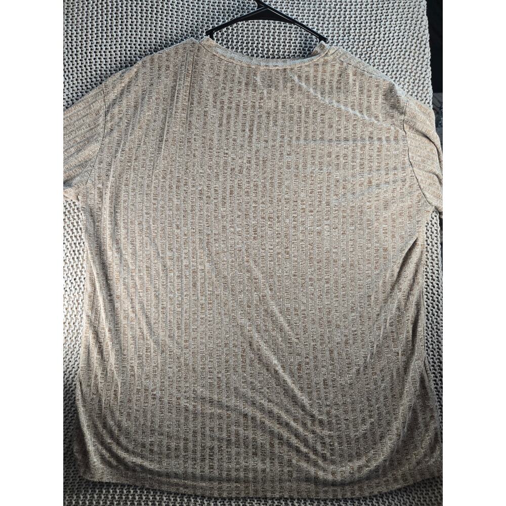 Frenchy Drop Shoulder Tee sIze Small. Camel Brown